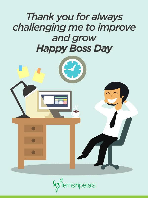 30 Boss Day Wishes N Quotes Boss Day Whatapp Messages Ferns N