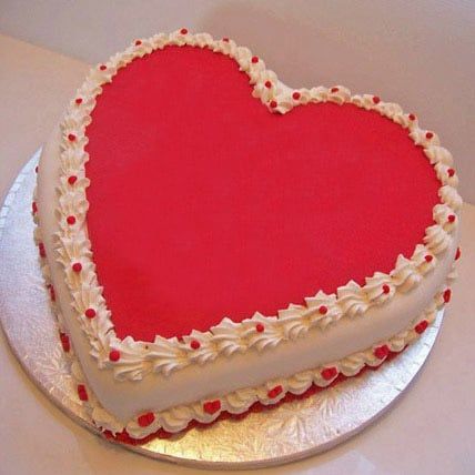 Heart-Shaped Wedding Cake