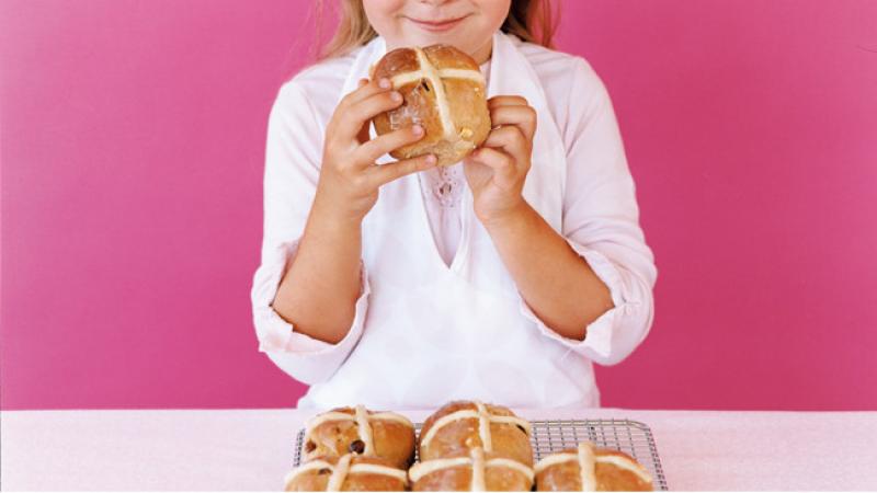 Eating Cross Bun on Good Friday