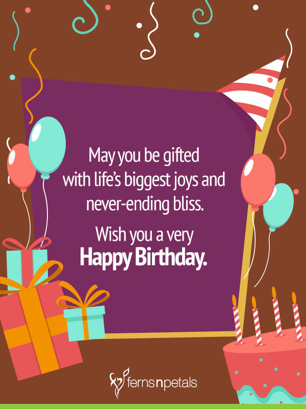 100+ Happy Birthday Wishes | Birthday Quotes & Greetings 2021 - Ferns N ...