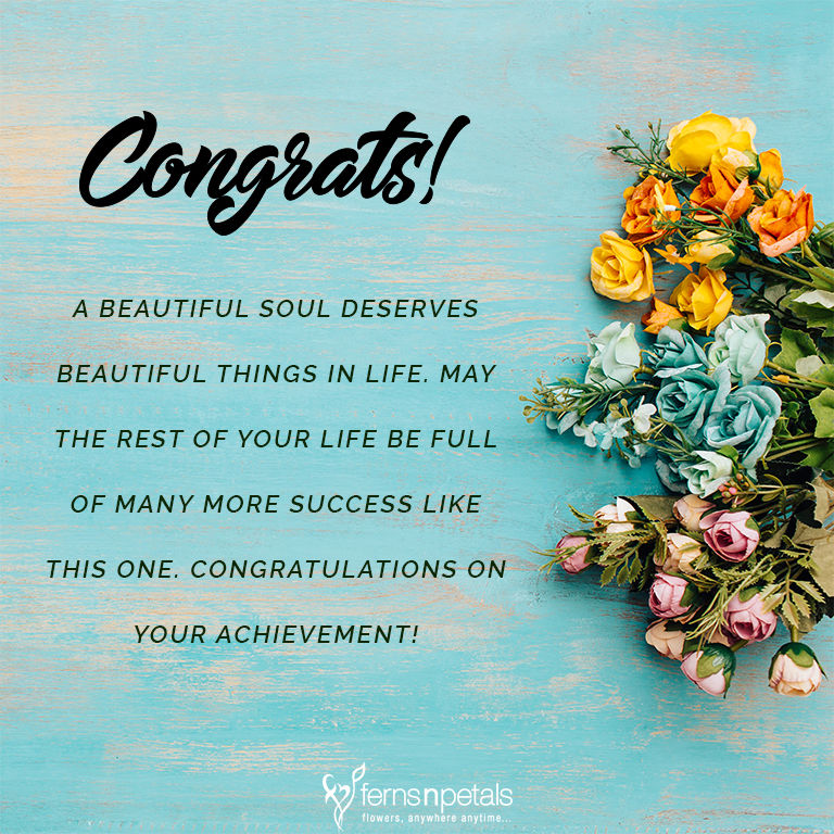 50+ Unique Congratulations Quotes, Wishes and Messages to Wish Ferns