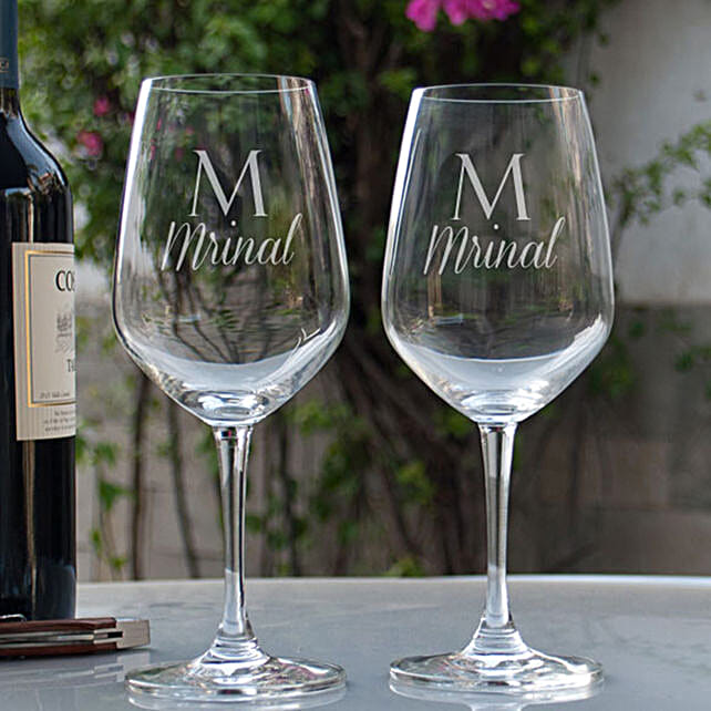 Personalised Wine Glasses Buy Wine Glasses Online Ferns N Petals