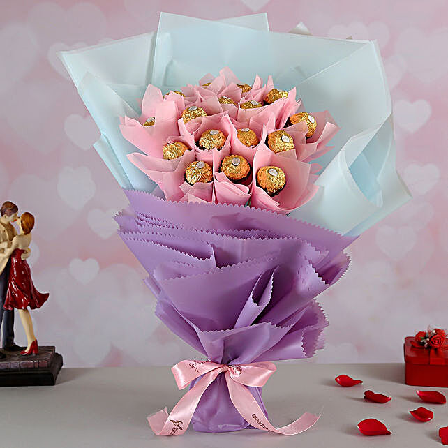 Chocolates Bouquet Online Chocolate Candy Bouquet Ferns N Petals