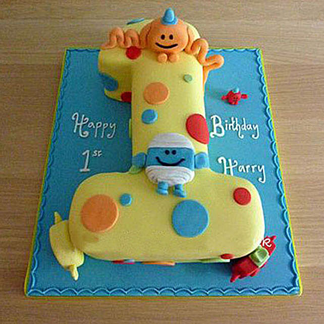 Send 1st Birthday Cakes Cake Delivery On First Birthday For Girls