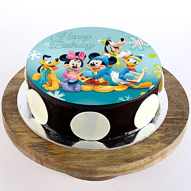 cartoon birthday cake buy send cartoon cake designs online in india ferns n petals mickey clubhouse chocolate photo cake