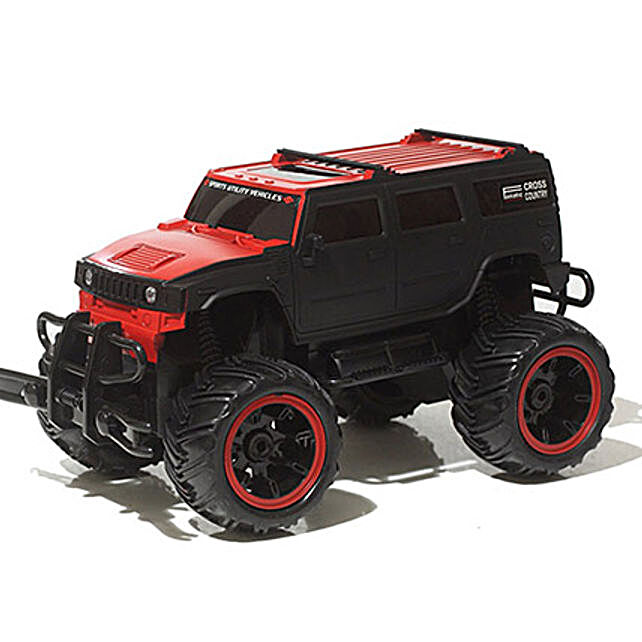 Monster Truck In Red N Black | Gift Monster Trucks Online - Ferns N Petals