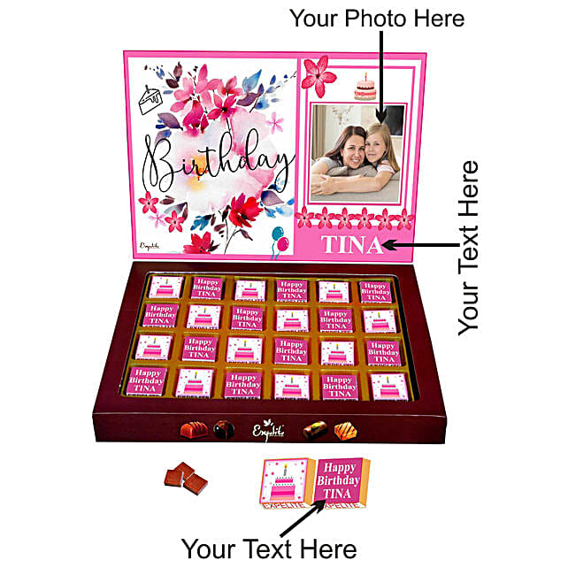Send Personalised Chocolates for Birthday Online Ferns N Petals