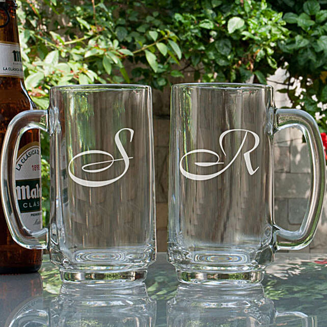 Personalised Beer Mugs Online Customize Beer Glassware Sets Ferns N
