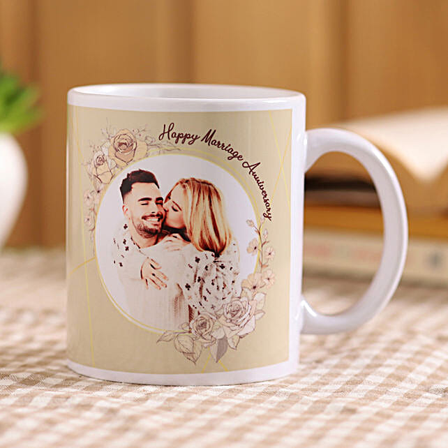 Send Personalised Mugs for Anniversary Online from Ferns N Petals