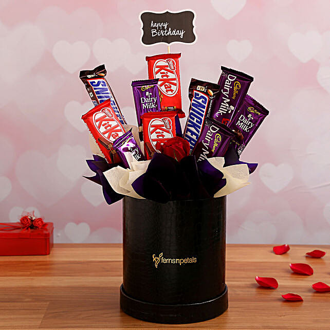 Chocolates Bouquet Online Chocolate Candy Bouquet Ferns N Petals