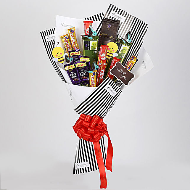 Chocolates Bouquet Online Chocolate Candy Bou!   quet Ferns N Petals - chocolate bouquet online delivery