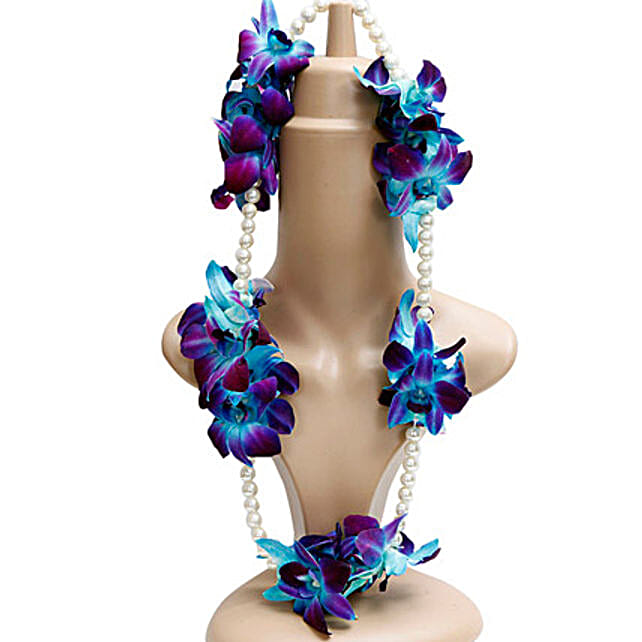 Fresh Flower Jewelry Set Gift Set of Floral necklace and earrings