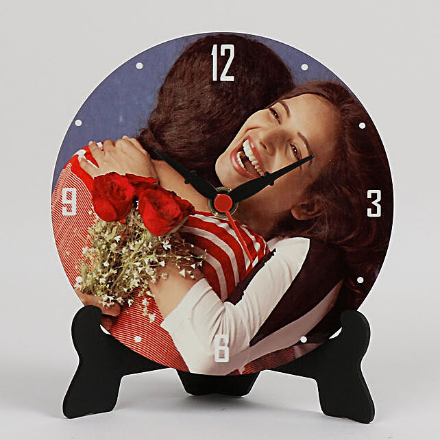 Lovely Personalized Table Clock Gift Photo Desk Clock Online