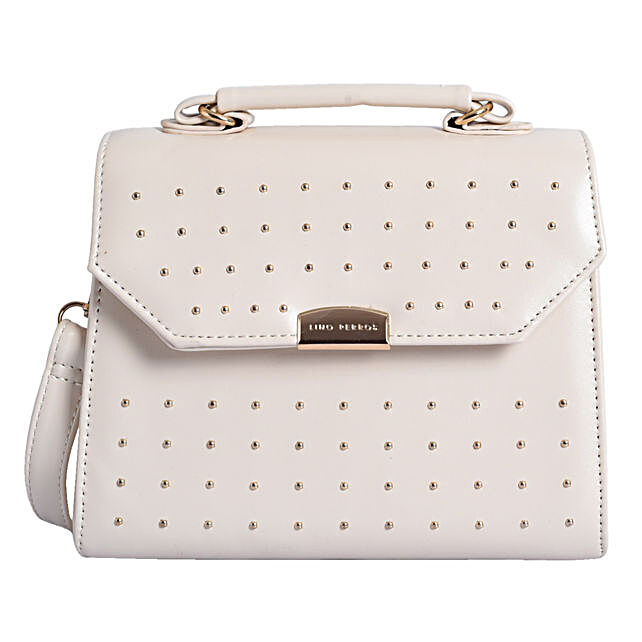 lino perros white sling bag