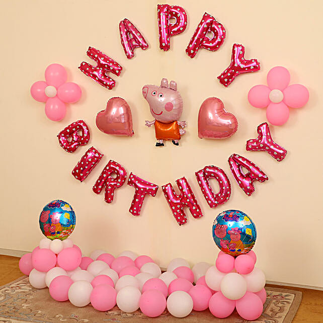 Peppa Pig Birthday Decorations for Kids