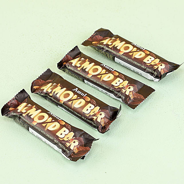 Amul Almond Bars Box Gift Online Amul Almond Chocolates Ferns N Petals