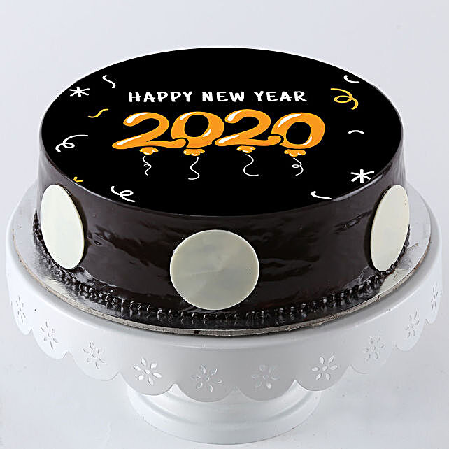 New Year chocolate cake