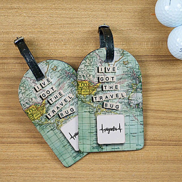 travel tags personalised