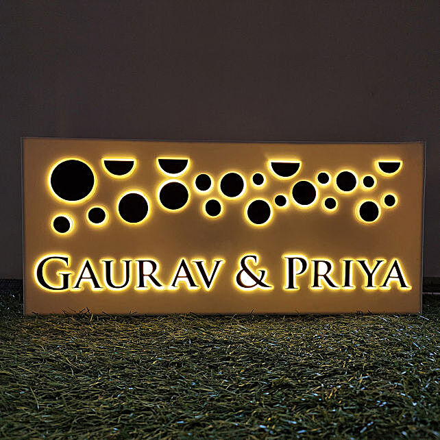 Send Buy Customized Name Plates For Home Online Ferns N Petals