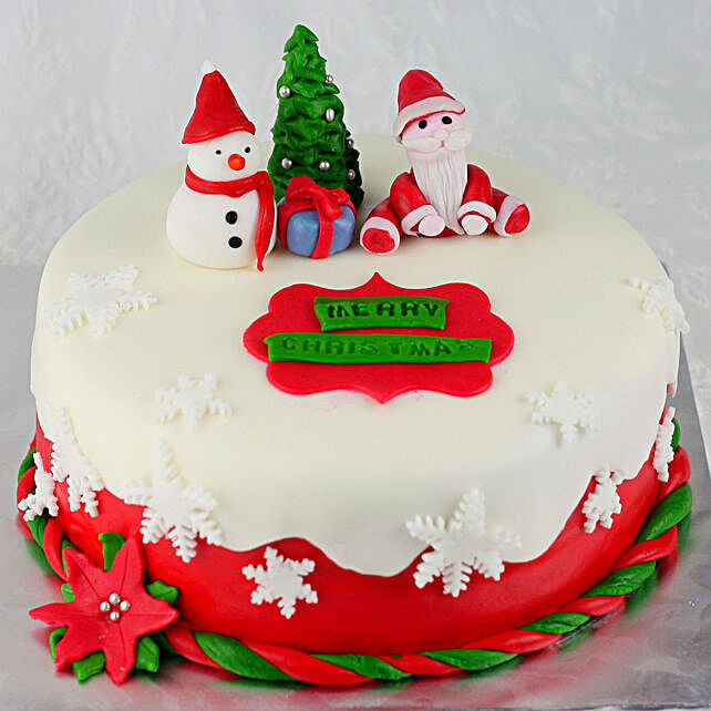 White Christmas Truffle Cake - Vikalinka