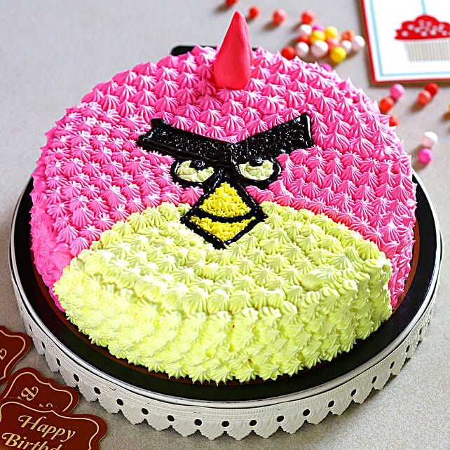 Angry Birds Birthday Cake Angry Birds Cake Ferns N Petals