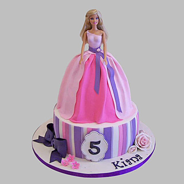 Wishful Barbie Cake 3kg Pineapple Gift Ariel Barbie Birthday Cake