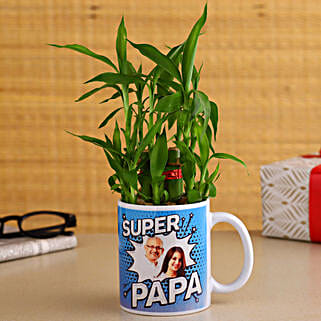 2 Layer Bamboo Plant In Super Dad Ceramic Mug-picture-32