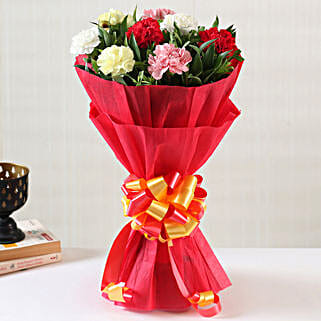 8 Mixed Carnations Bouquet Small-picture-14