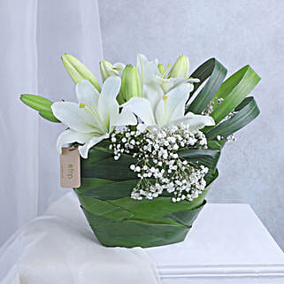 Angel In White Floral Arrangement-image-41