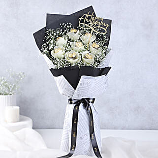 Anniversary Bliss Chocolate Bouquet-image-12