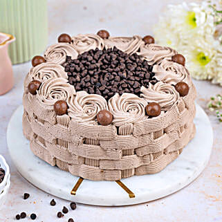 Basketweave Design Chocolate Cake Half Kg-picture-44