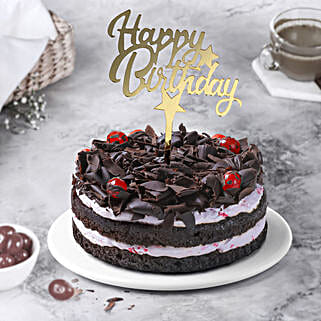 Birthday Black Forest Eggless Cake-picture-33