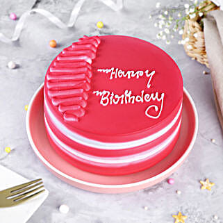 Birthday Bliss Red Velvet Cake Half Kg-picture-45
