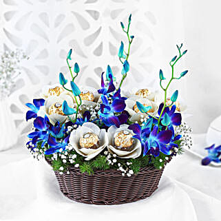 Blissful Blue Orchid Delight