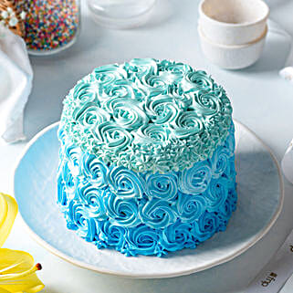 Blue Roses Designer Chocolate Cake 1 Kg-picture-33