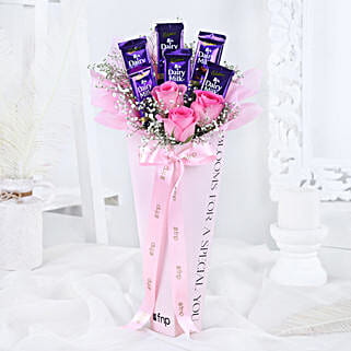 Blushing Chocolate Bouquet For Her