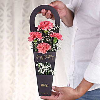 Carnation Birthday Wishes Sleeve