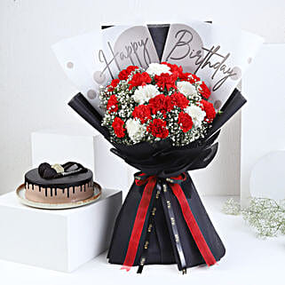 Carnations N Cake Birthday Bundle-picture-11