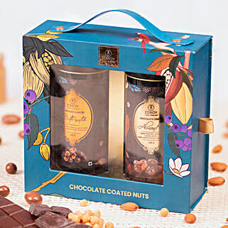Chocolate coated Almonds and Butterscotch Nuts Box