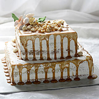 Chocolaty Golden 2 Tier Cake 1.5 Kg-picture-13