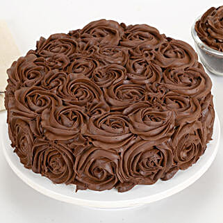 Chocolaty Rose Cake Half kg-picture-26