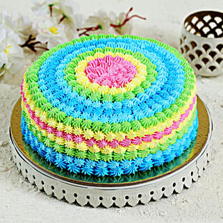 Colourful Cream Pineapple Cake Half Kg-picture-43