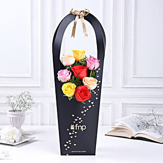 Colourful Roses Hearts Sleeve