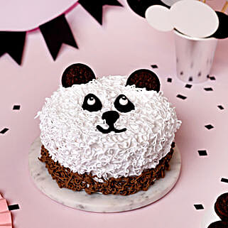 Cute Panda Chocolate Cake Half Kg-picture-17