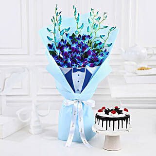Dapper Blue Orchid Delight Combo