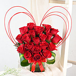 Deep Red Hearty Arrangement-picture-20