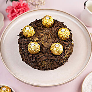Delectable Rocher Truffle Cake Half Kg-picture-11