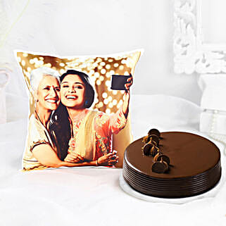 Delish Truffle Cake & Picture Cushion For Mom-image-28