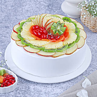 Diwali Fruit Fiesta Cake 1Kg-image-49