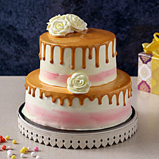 Dripping 2 Tier Butterscotch Cake 1 5 Kg-picture-24